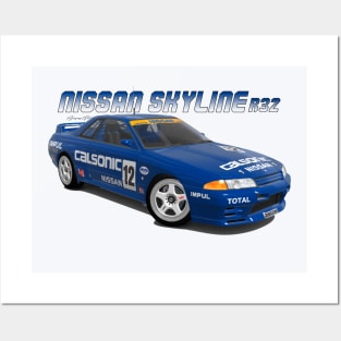 Nissan Skyline GT-R R32 Posters and Art